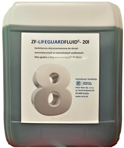 Трансмиссионное масло zf8 20л 8hp70 8hp45 845re