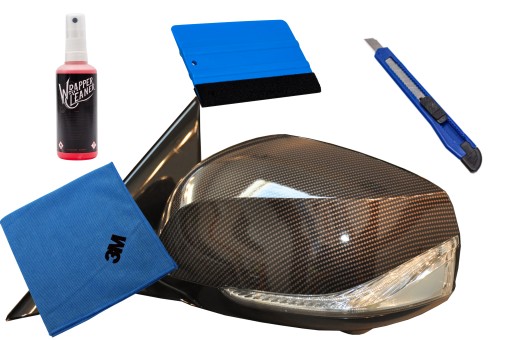 ОРИГІНАЛЬНА ПЛІВКА 3M CARBON ДЗЕРКАЛА РАКЕЛЬ КОМПЛЕКТ