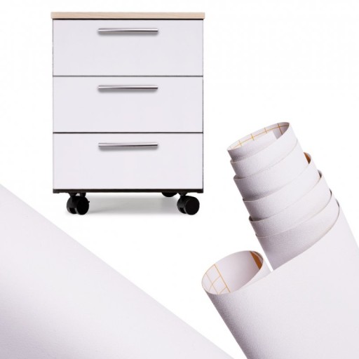 ПЛЕНКА РУЛОН САМОКЛЕЮЩИЕСЯ ШПОН ОБОИ БЕЛЫЙ