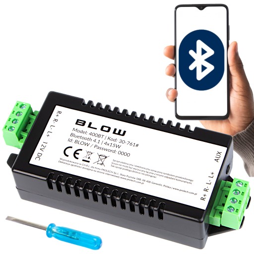 Аудио усилитель Bluetooth AUX BLOW 4x15w