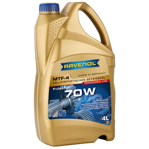 Трансмісійне масло gl4 70w ravenol mtf-4 4л