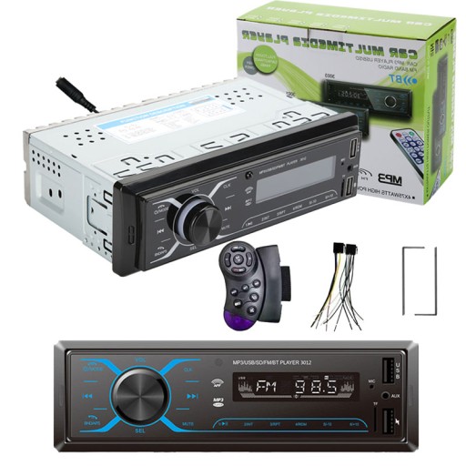 АВТОМАГНИТОЛА MP3 1-DIN BLUETOOTH AUX USB SD