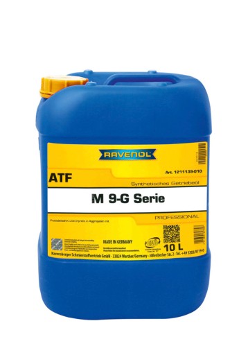 Масло ravenol atf m 9-г, серия 10л+, бесплатно