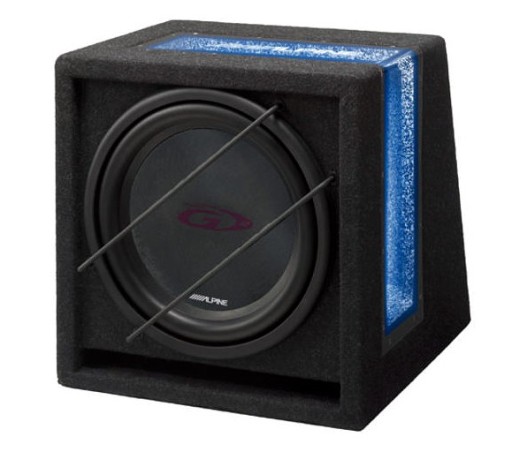 ALPINE SBG-1044BR-BASS BOX-500W 25 СМ LED