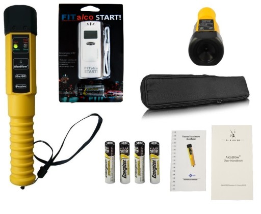 Алкотестер для полиции AlcoBlow + чехол + второй алкотестер