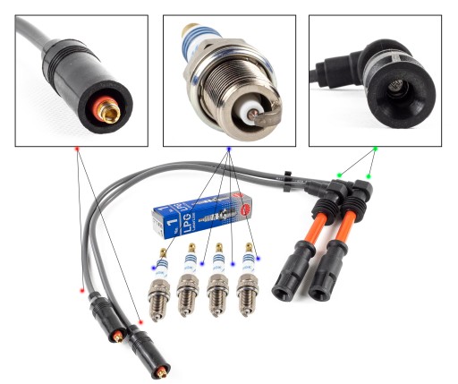 ZPR_53-0091_1496 - Провода+свечи ngk audi a4 b5 1.8 94-01