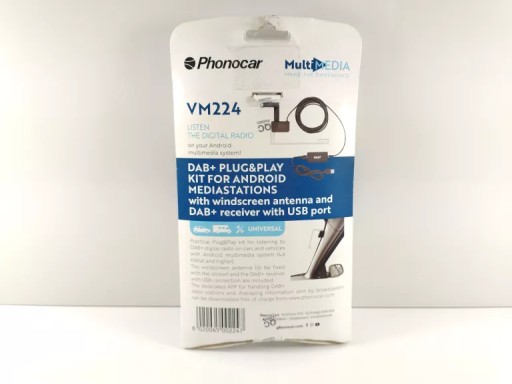 DAB + USB РАДІО ANDROID МОДУЛЬ І АНТЕНА