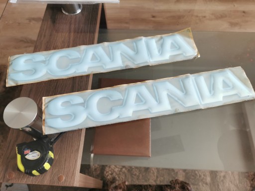 Наклейки, надпись SCANIA хром-3D