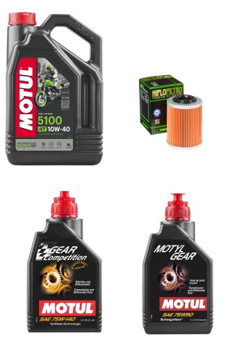 Ремонтный комплект масла и фильтров motul для квадроцикла can-am renegade outlander 800