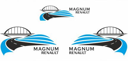 Наклейки RENAULT MAGNUM_v5_green