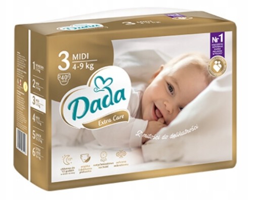 Підгузки Dada Extra Care 3 розмір 4-9 кг 40 шт.