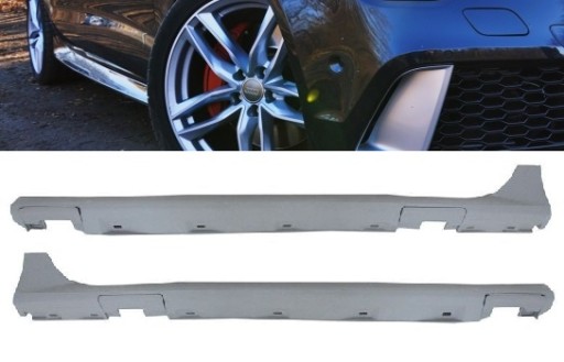 JSSAUA74GRSBM - Пороговые ступени AUDI A7 RS7 4G (11-14) RS7