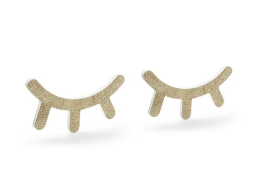 Декор для вечірки Сплячі золоті очі 20х11 см