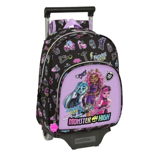 Batoh s kolieskami Monster High Creep Black 28 x 34