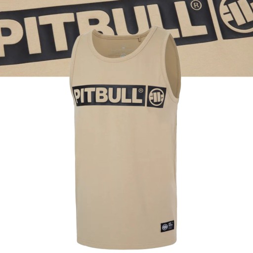 Pánsky Tank Top Pitbull Slim Fit Hilltop Tričko bez rukávov Tielko