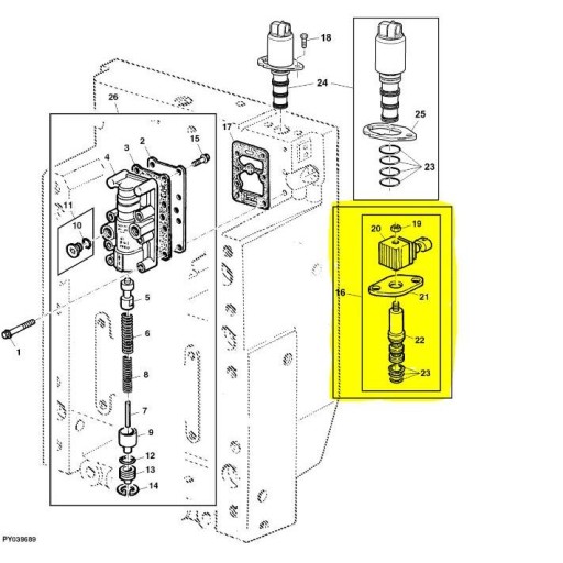 ЭЛЕКТРОМАГНИТНЫЙ КЛАПАН JOHN DEERE 5000 RE177539