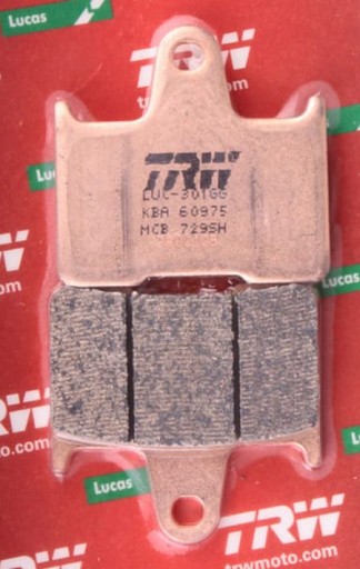 MCB729SH - ГАЛЬМІВНІ КОЛОДКИ HAM ЗАДНІЙ TRW LUCAS SUZUKI GSX-R 600 04-05