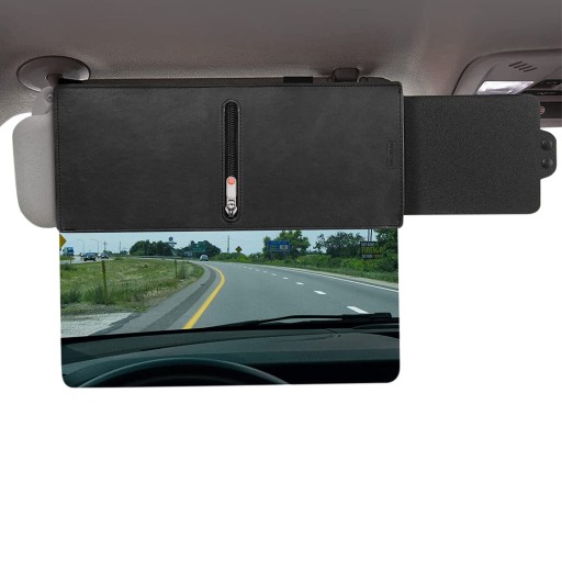 For Cars Portable Auto Visor Extender With Zipper