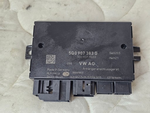 Модуль контроллера крюка vw passat b8 skoda seat tiguan 5q0907383g