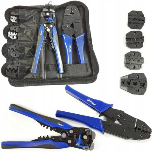 ЩИПЦЫ ИНСТРУМЕНТ ДЛЯ ОБЖИМА СОЕДИНИТЕЛЕЙ С 5 ПЛАТИКАМИ СЪЕМНИК 0,5 мм2 - 16 мм2 - 108,80