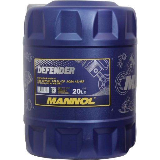 Моторне масло Mannol Defender 10w-40 20L MN7507