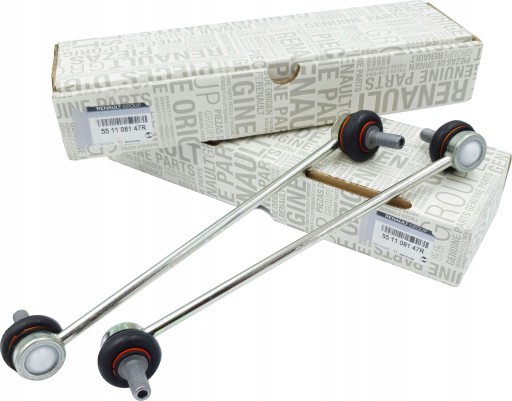 55 11 - 2x стойки стабилизатора clio iv iii оригинал renault передний 551108147r