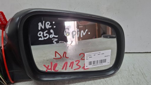 mirror right 6 vertical PEUGEOT 307 2001