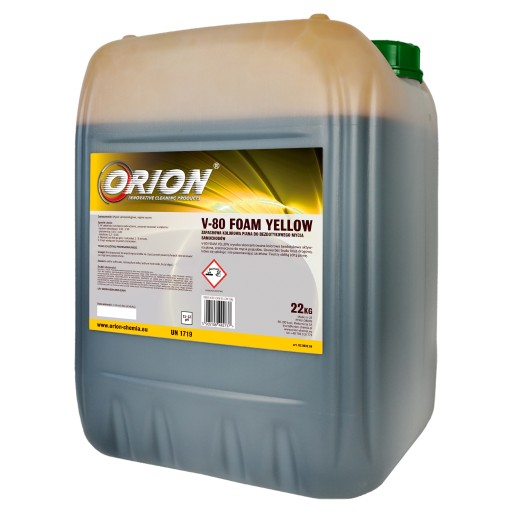 ЖЕЛТАЯ АКТИВНАЯ ЩЕЛОЧНАЯ ПЕНА V-80 ЖЕЛТАЯ 22 кг PH 12-13,9