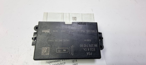 Module Stationnement PDC 9837674280 CITROEN BERLINGO III