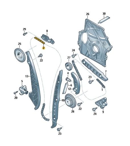 06K109158BP - ОРИГІНАЛЬНИЙ ЛАНЦЮГ ГРМ CUPRA ORIGINAL OE