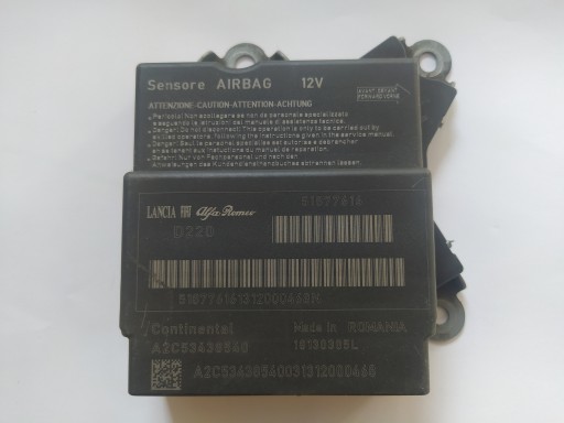 ДАТЧИК МОДУЛЬ AIR BAG FIAT BRAVO 51877616