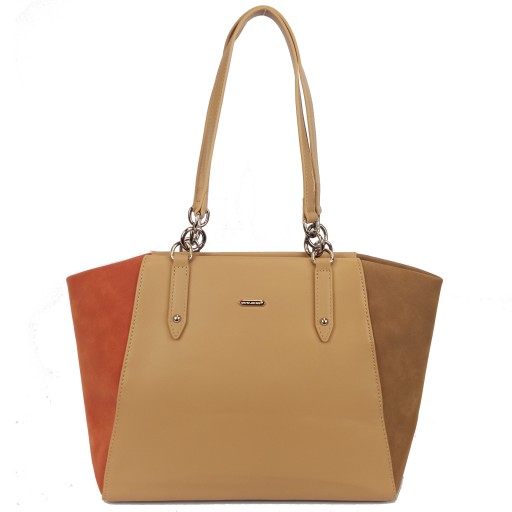 Torebka shopperka David Jones 69032 beżowa 13524036892 Allegro.pl
