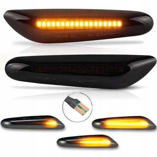 63136923920 -3 - Динамічні світлодіодні бічні індикатори bmw e46 e60 e90 e87 smoke floating