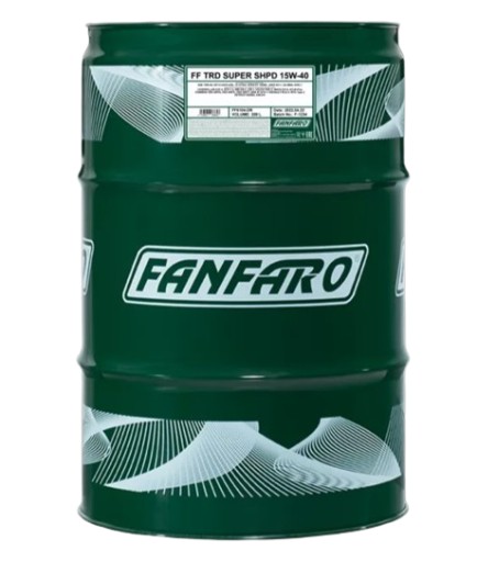 FANFARO OIL 15W40 TRD SUPER 208L - УНИВЕРСАЛЬНОЕ SHPD - CI- 4- SL - E7 - 2