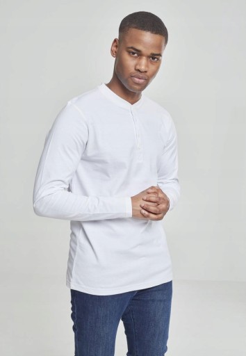 Longsleeve TB276 Basic Henley White Urban Classics M