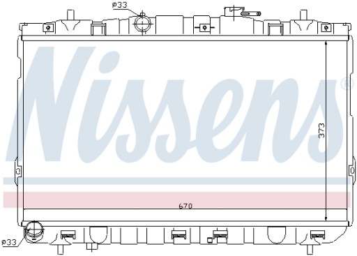 Радіатор двигуна NISSENS NIS 67467