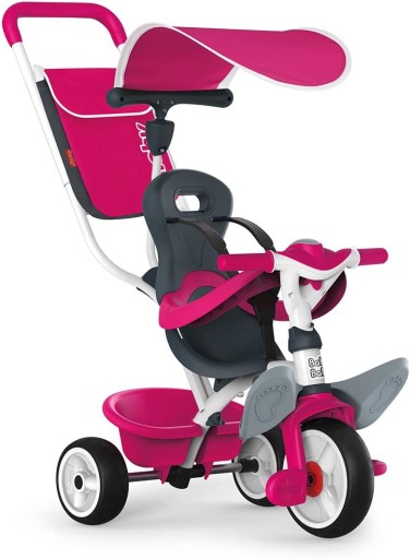 Триколісний велосипед Smoby ND08_741101 Чорний, Рожевий