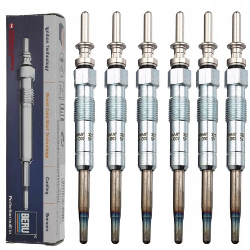 6 свечей накаливания ge102 beru bmw 5 e60 520d 525d 525xd 530d