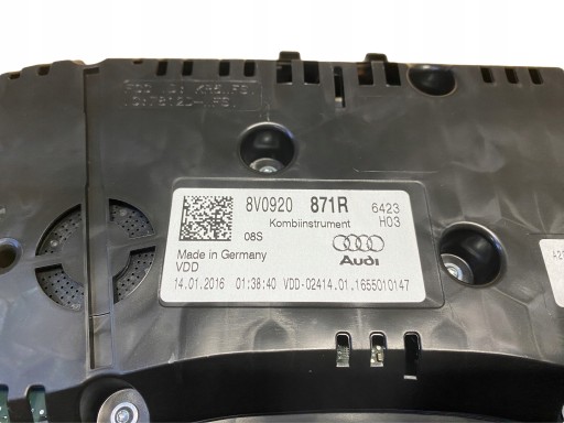 AUDI A3 8V dials dials TFSI 8V0920871R