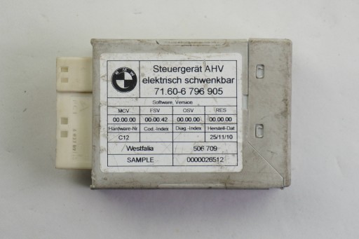 Модуль гачка bmw x3 6796905