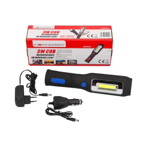 СВІТЛОДІОДНА ЛАМПА ДЛЯ МАЙСТЕРНІ 3W COB 12V 230V