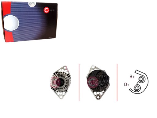 CASCAL30103AS(iMOTO) - Генератор casco 46765838 46782213 71721106 465443 + комплект водителя v37 для бардачка - направляющая для столкновений, карта управления