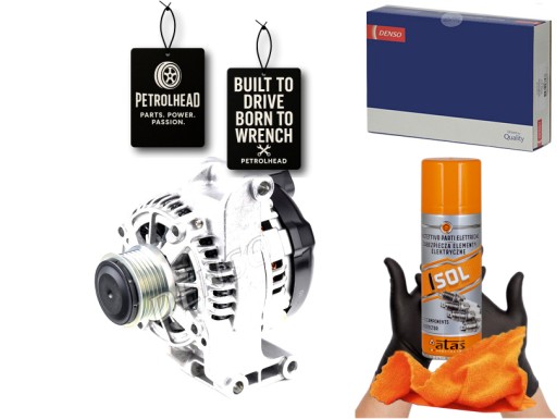 DENDAN1310#ECS-PCP+K - Генератор fiat 500l 500x типо 1.3d 09/12- denso #petrolhead pro+ kit4