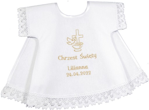 БІЛИЙ РІЗДВЯНИЙ ОДЯГ ІМЕННА ДАТА ВИШИВКА, льон