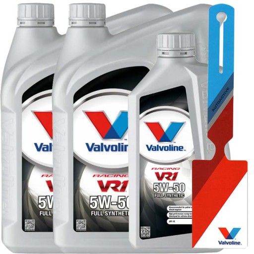 VALVOLINE VR1 RACING 5W50 МОТОРНОЕ МАСЛО 5W-50 9л
