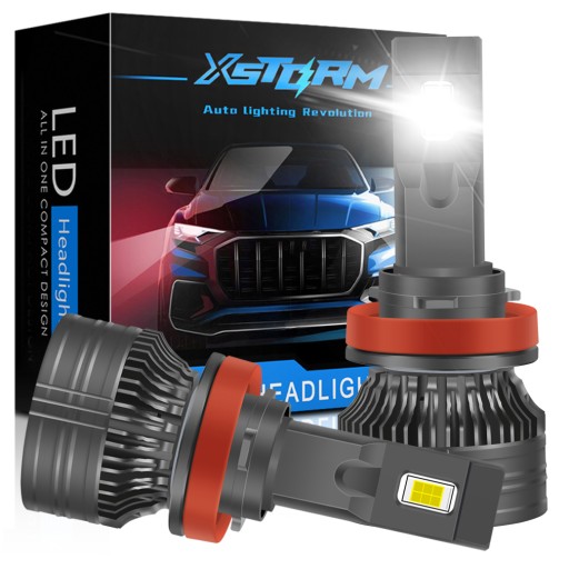 Автомобильные светодиодные лампы XSTORM A10 H11 120W 26000LM мощный CANBUS 7035+