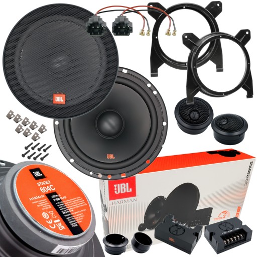МОЩНЫЕ раздельные динамики JBL STAGE2 604C проставки для VOLVO S70 V70