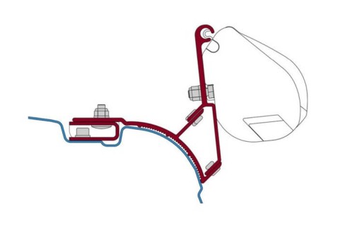 98655Z004 - Адаптер для тенту F35 VW T5 / T6 Multivan Trasporte