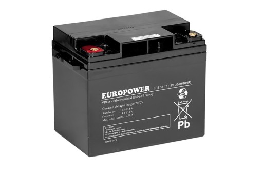 Аккумулятор eps 33-12 (12v 33ah) europower