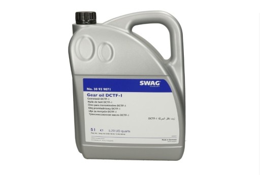 30 93 - ТРАНСМИССИОННОЕ МАСЛО DSG SWAG 5L ЖЕЛТЫЙ